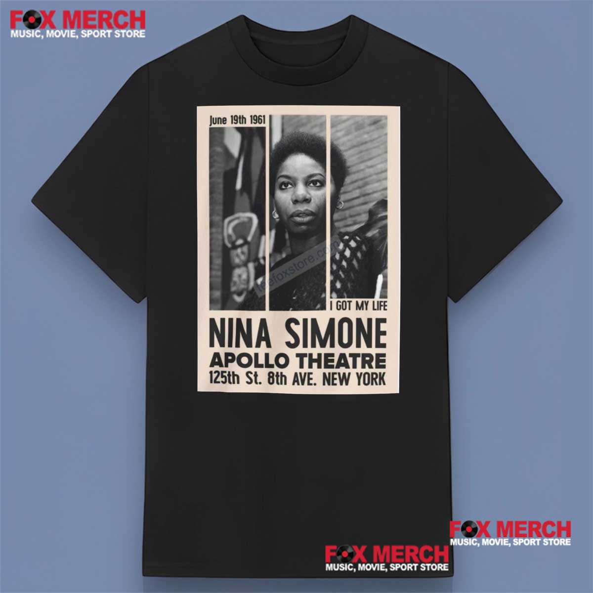 Nina Simone Apollo Theater 1961 T-Shirt