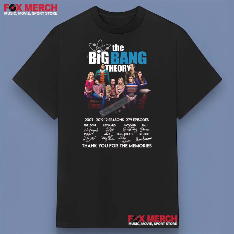 The Big Bang Theory Signatures Thank You For The Memories Shirt