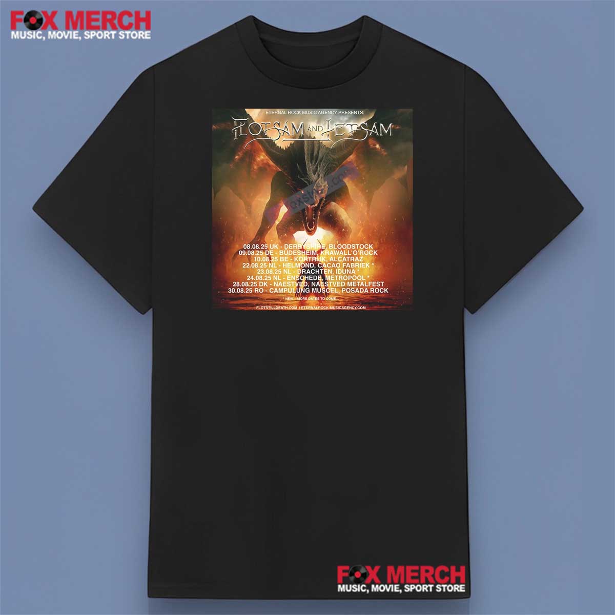 Flotsam and Jetsam Summer Tour 2025 Shirt