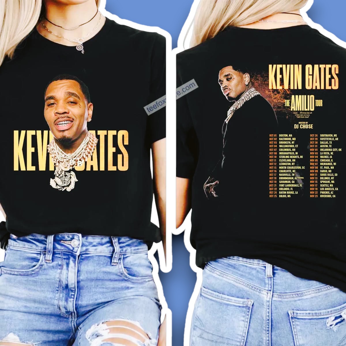 Kevin Gates The Amilio Tour 2025 Graphic Shirt