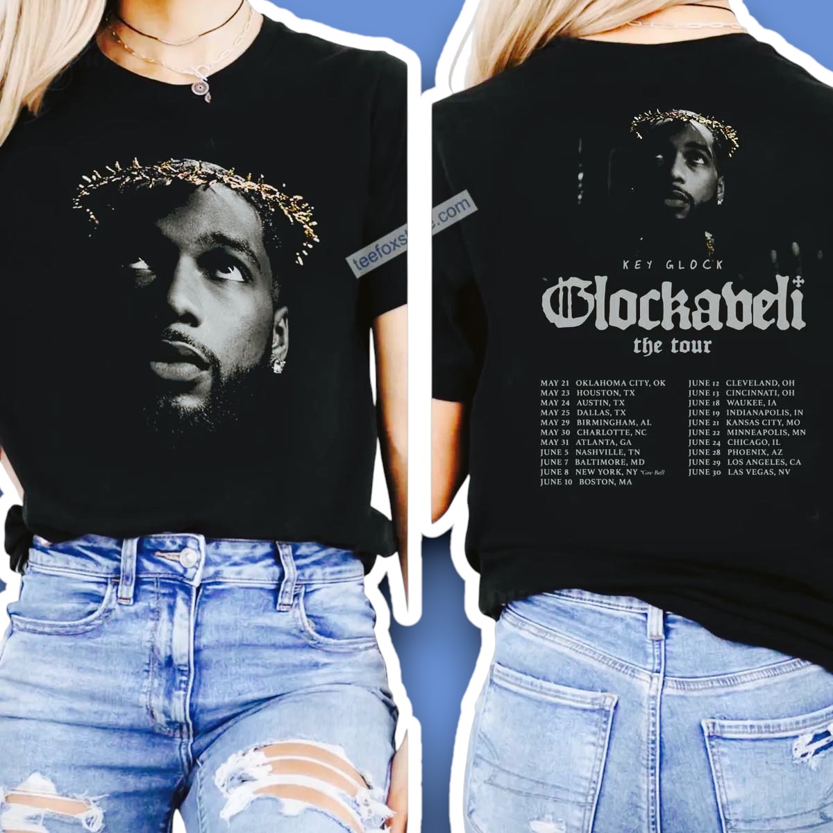 Key Glock Glockaveli Tour 2025 Shirt