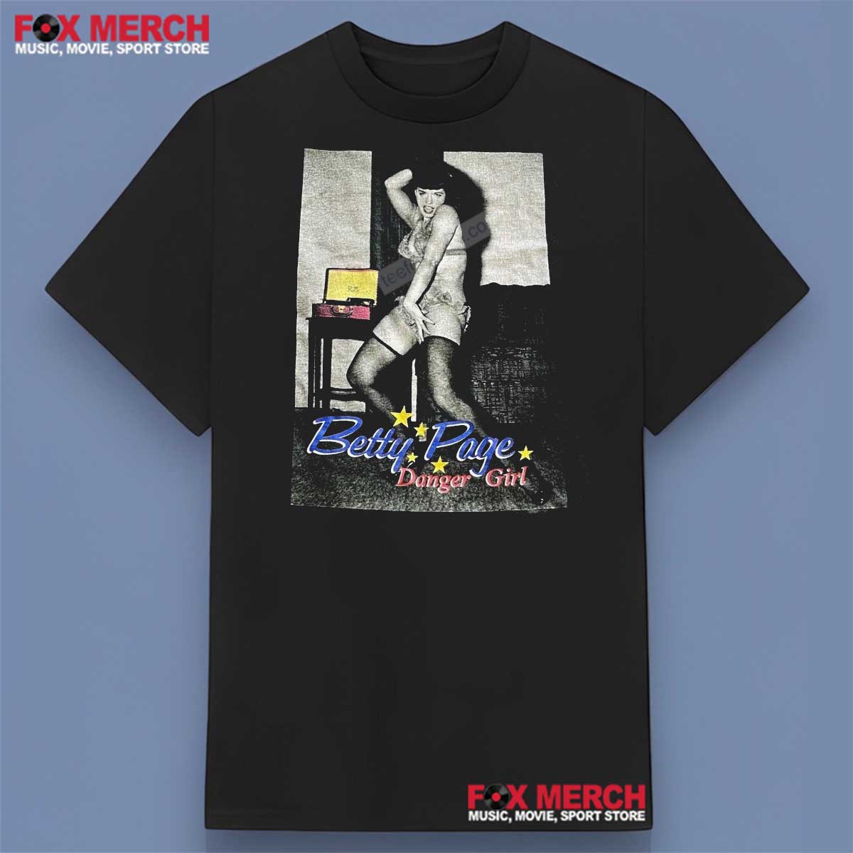 Betty Page Danger Girl Unisex Shirt