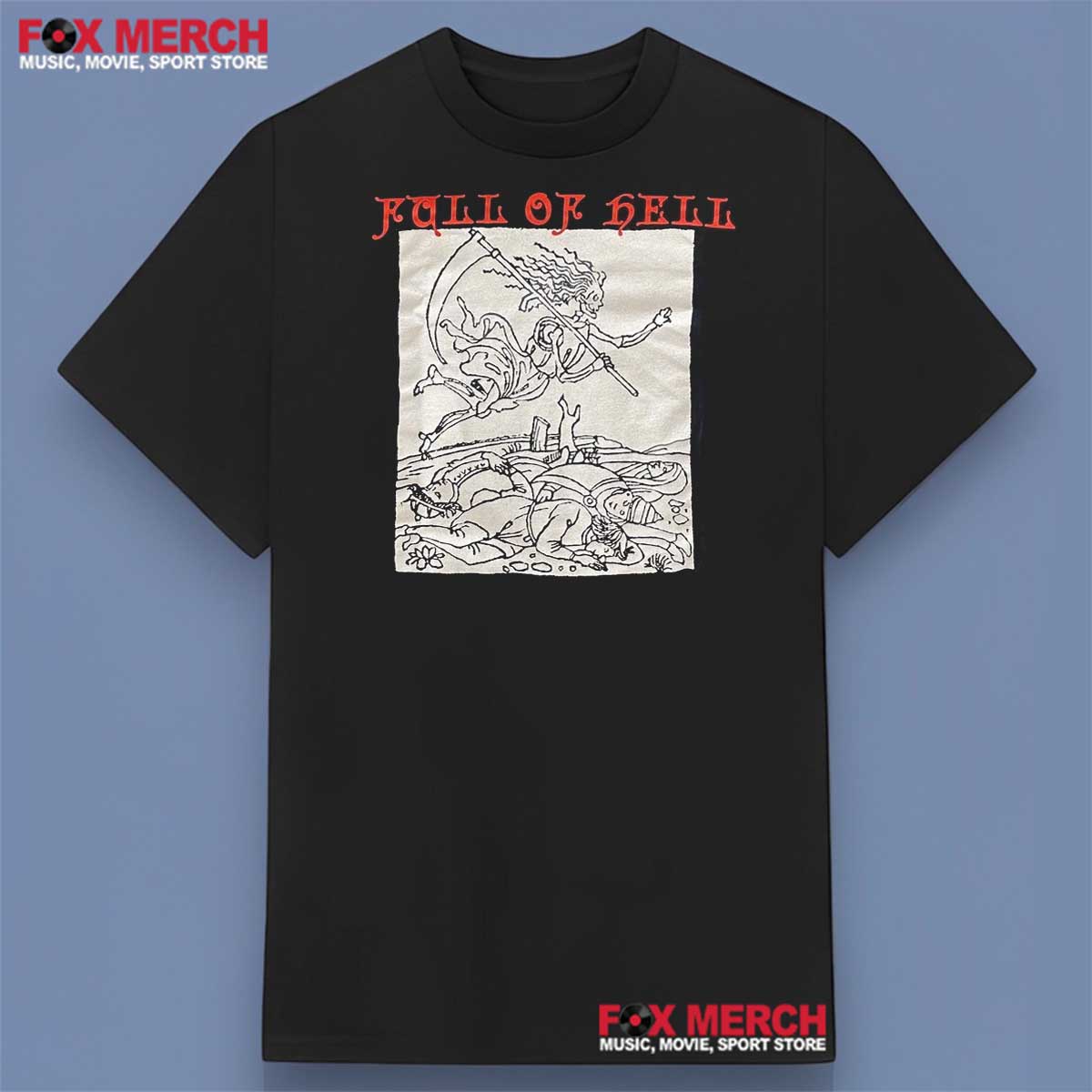 Full of Hell Band Black Unisex T-Shirt