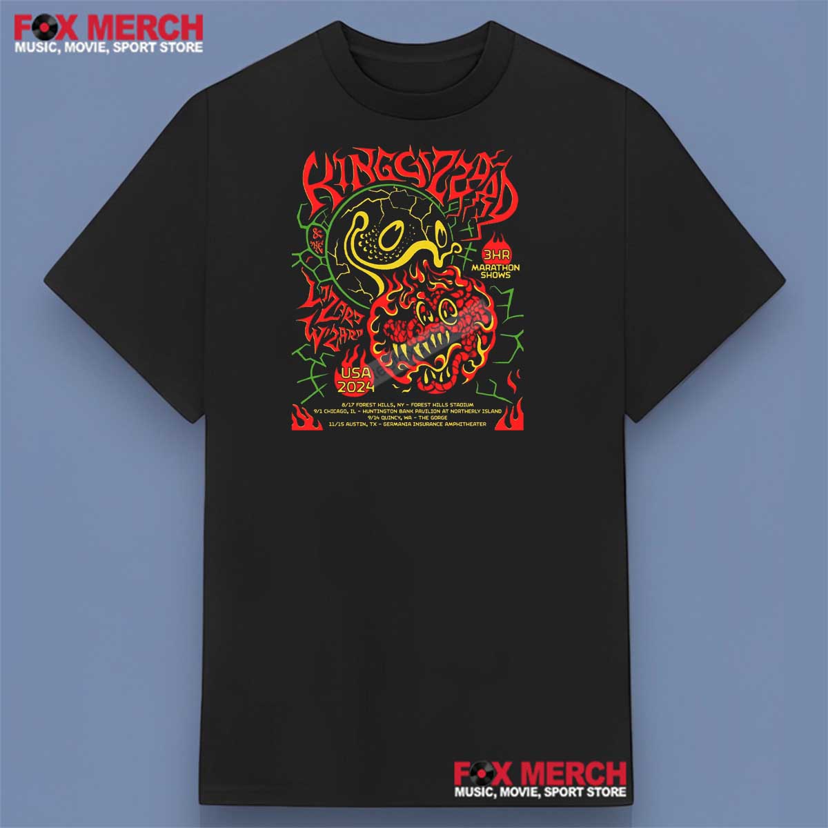 King Gizzard & the Lizard Wizard Tour 2024 Shirt