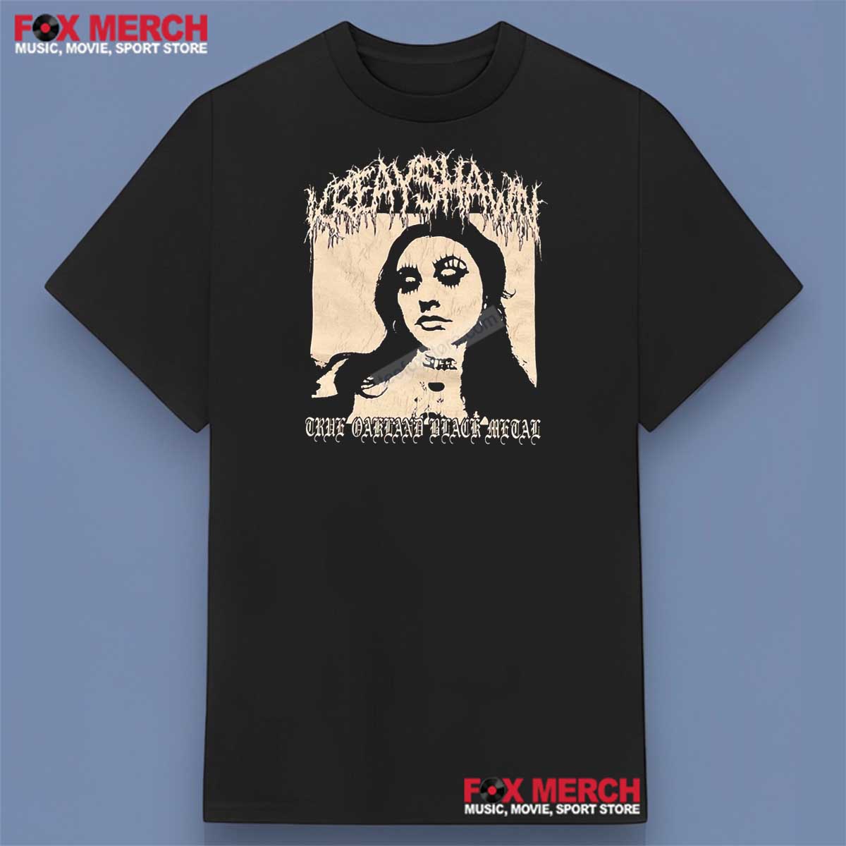 Kreayshawn True Oakland Black Metal Shirt