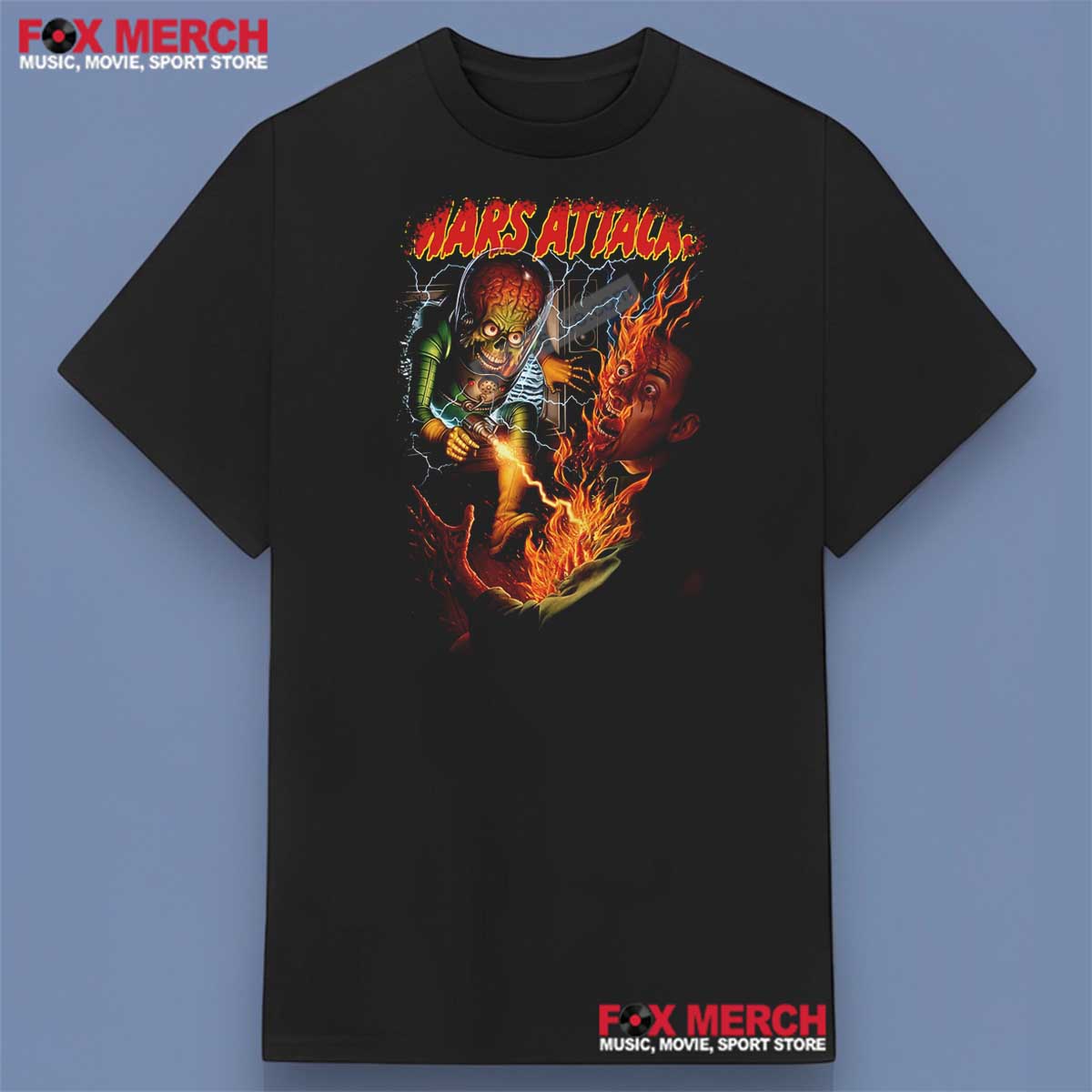 Mars Attacks 1996 Movie Poster Shirt