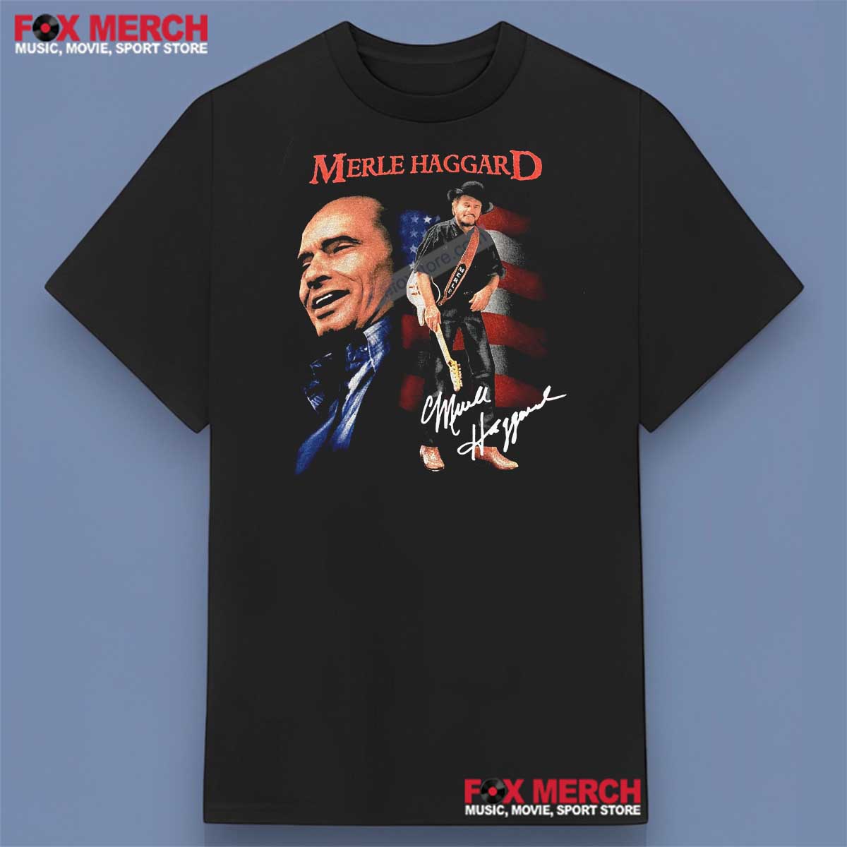 Merle Haggard Signature Short Sleeve Shirt