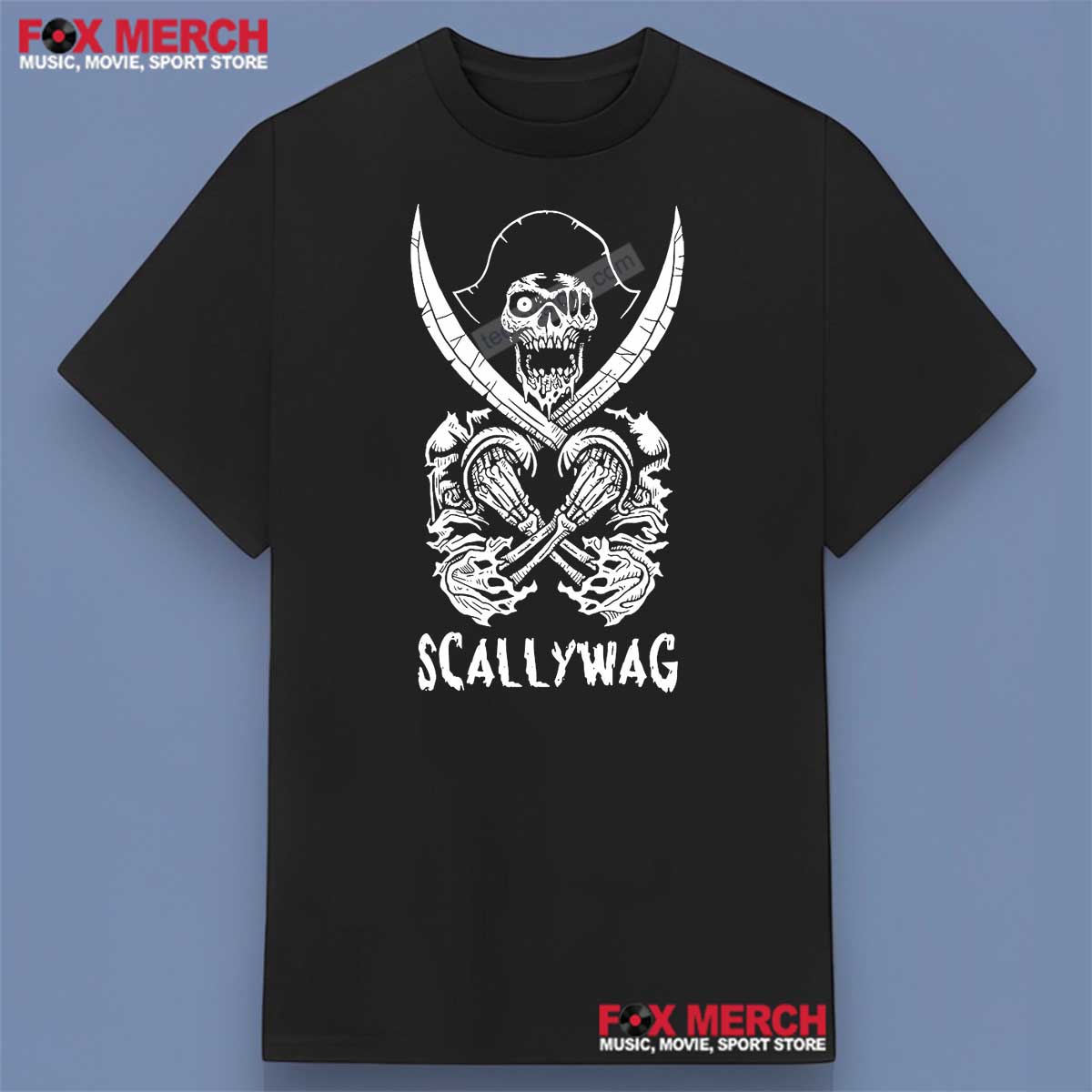 Scallywag Pirate Black Unisex Shirt