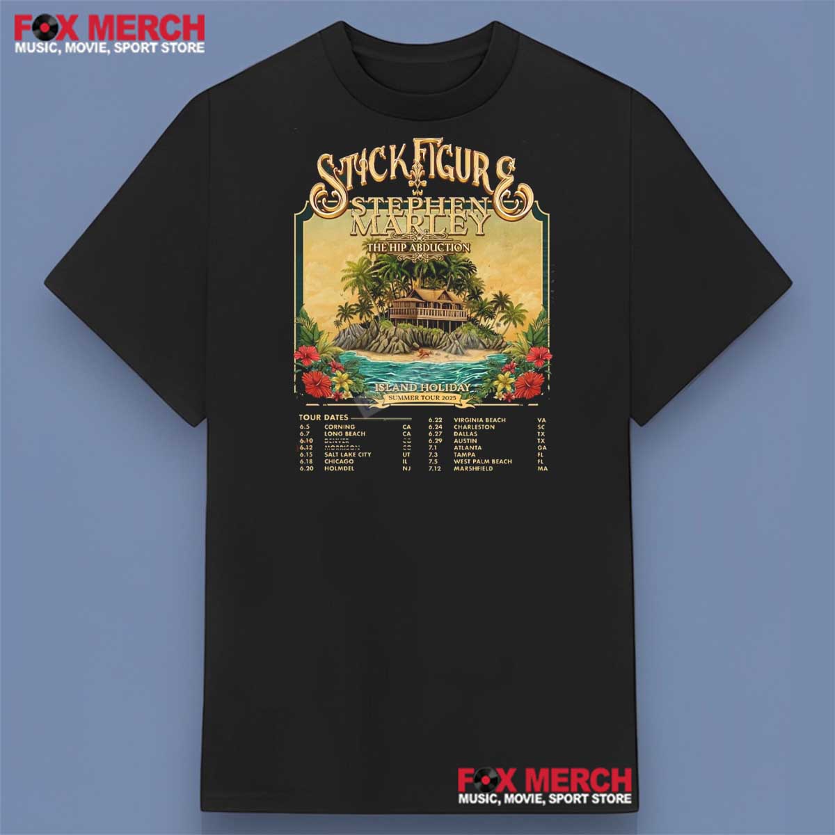 Stick Figure Stephen Marley & The Hip Abduction 2025 Shirt