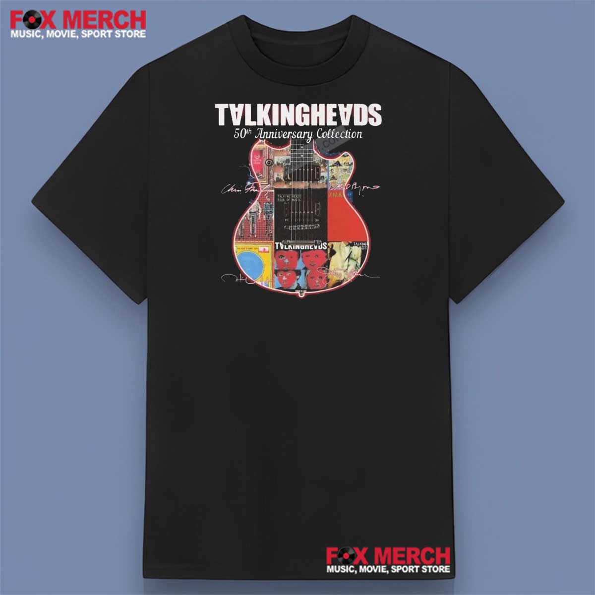 Talking Heads 50th Anniversary Signatures Shirt