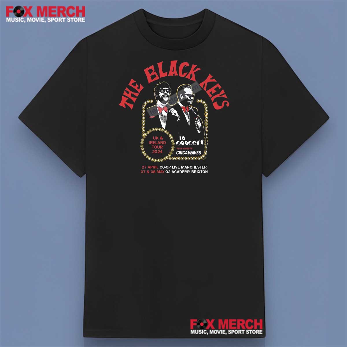 The Black Keys UK & Ireland Tour 2024 Shirt