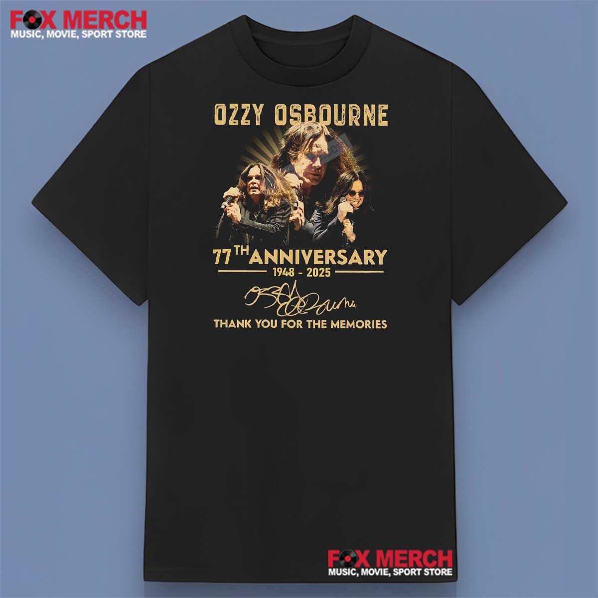 The Ozzfather Ozzy Osbourne 77th Anniverasy Shirt