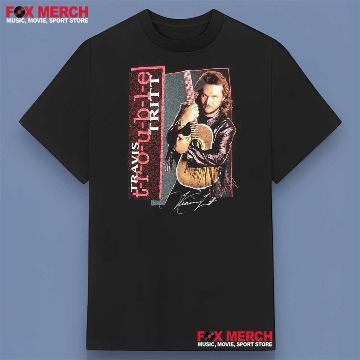 Travis Tritt Trouble Album 1992 Shirt