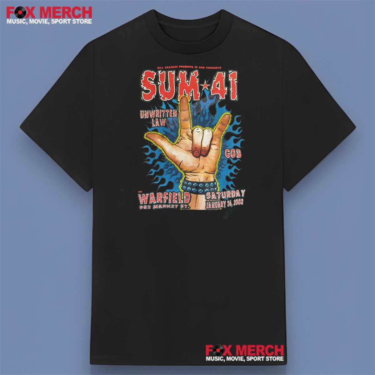 Unwritten Law and Sum 41 Shirt