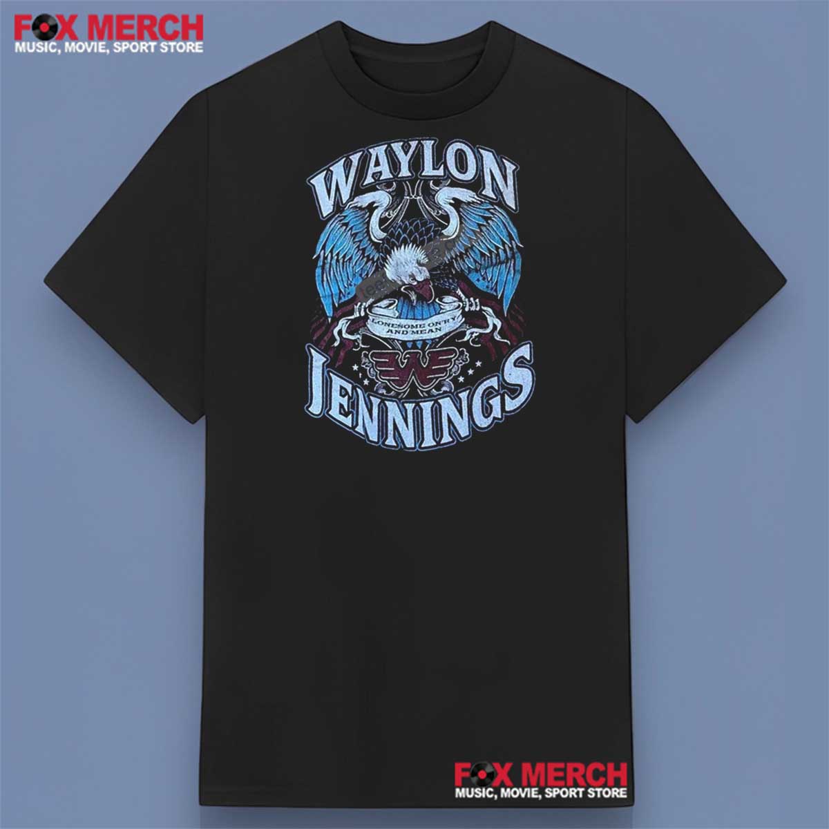 Waylon Jennings Lonesome On’ry And Mean Shirt