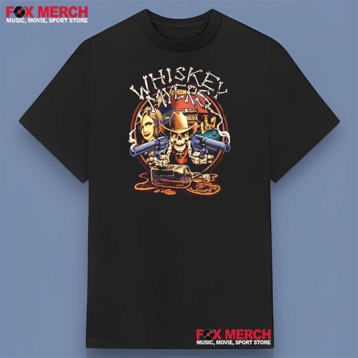 Whiskey Myers Skeleton Cowboy Style Shirt