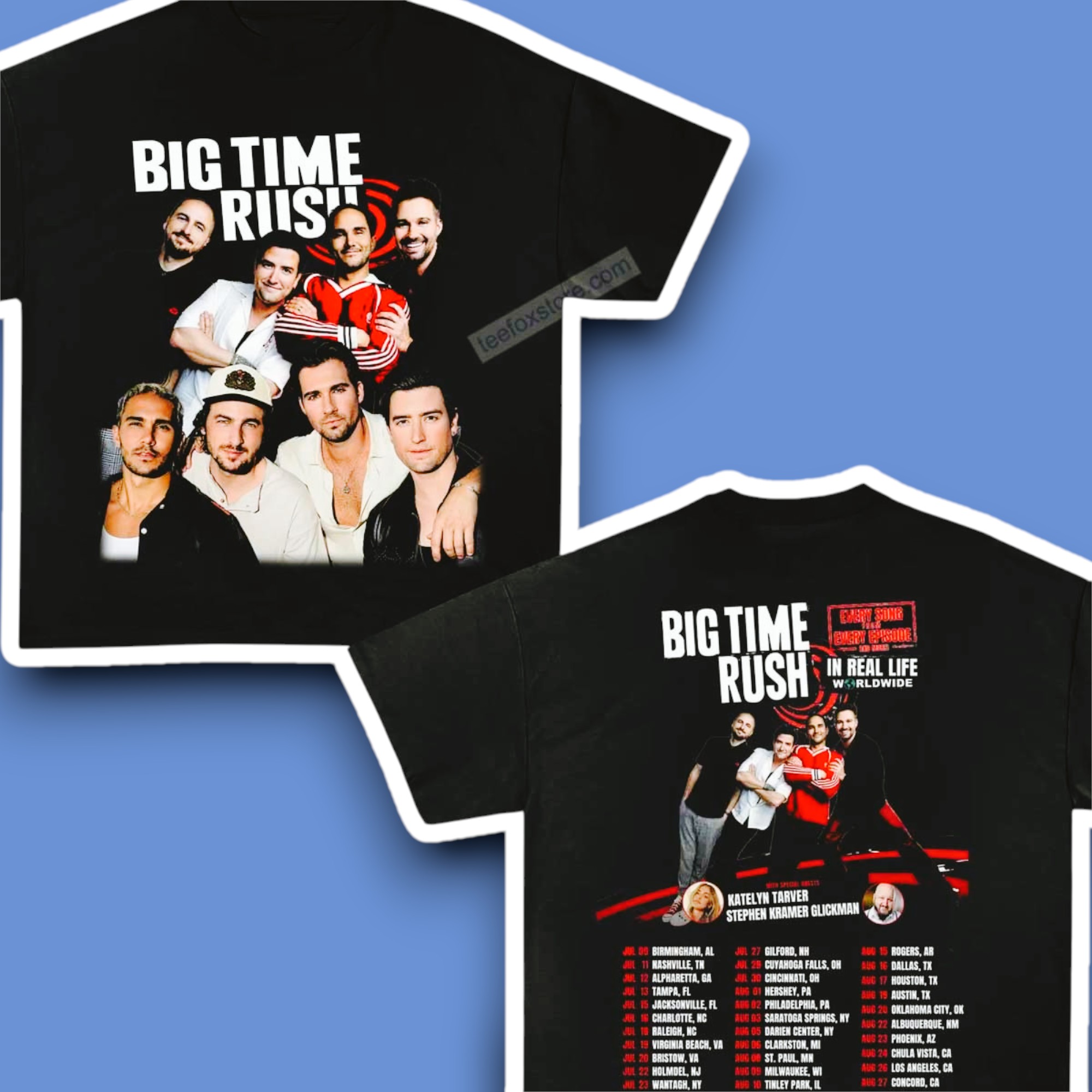 Big Time Rush In Real Life Worldwide Tour 2025 Shirt