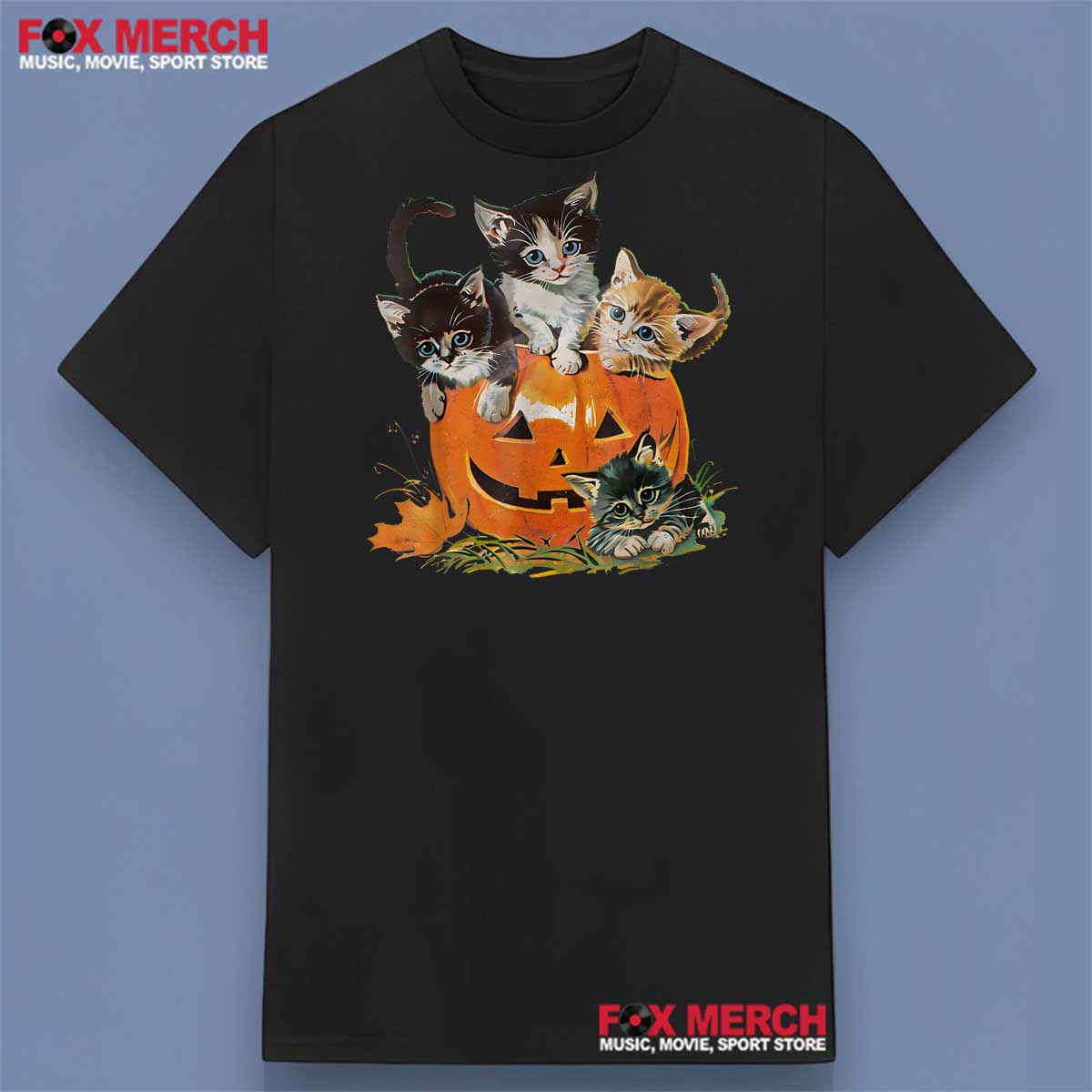 Cat Halloween Pumpkin Shirt