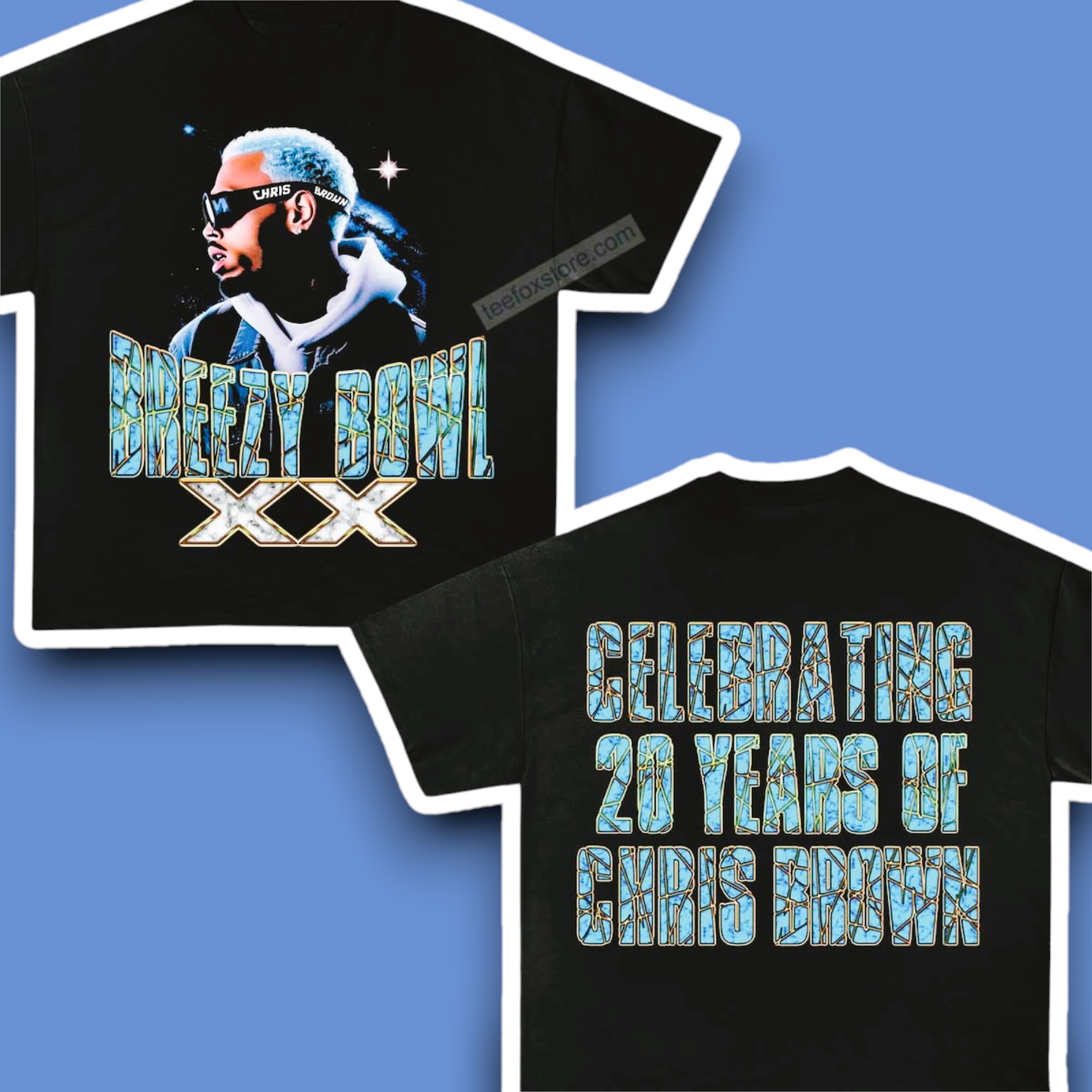 Chris Brown Tour Breezy Bowl XX 20 Years Shirt