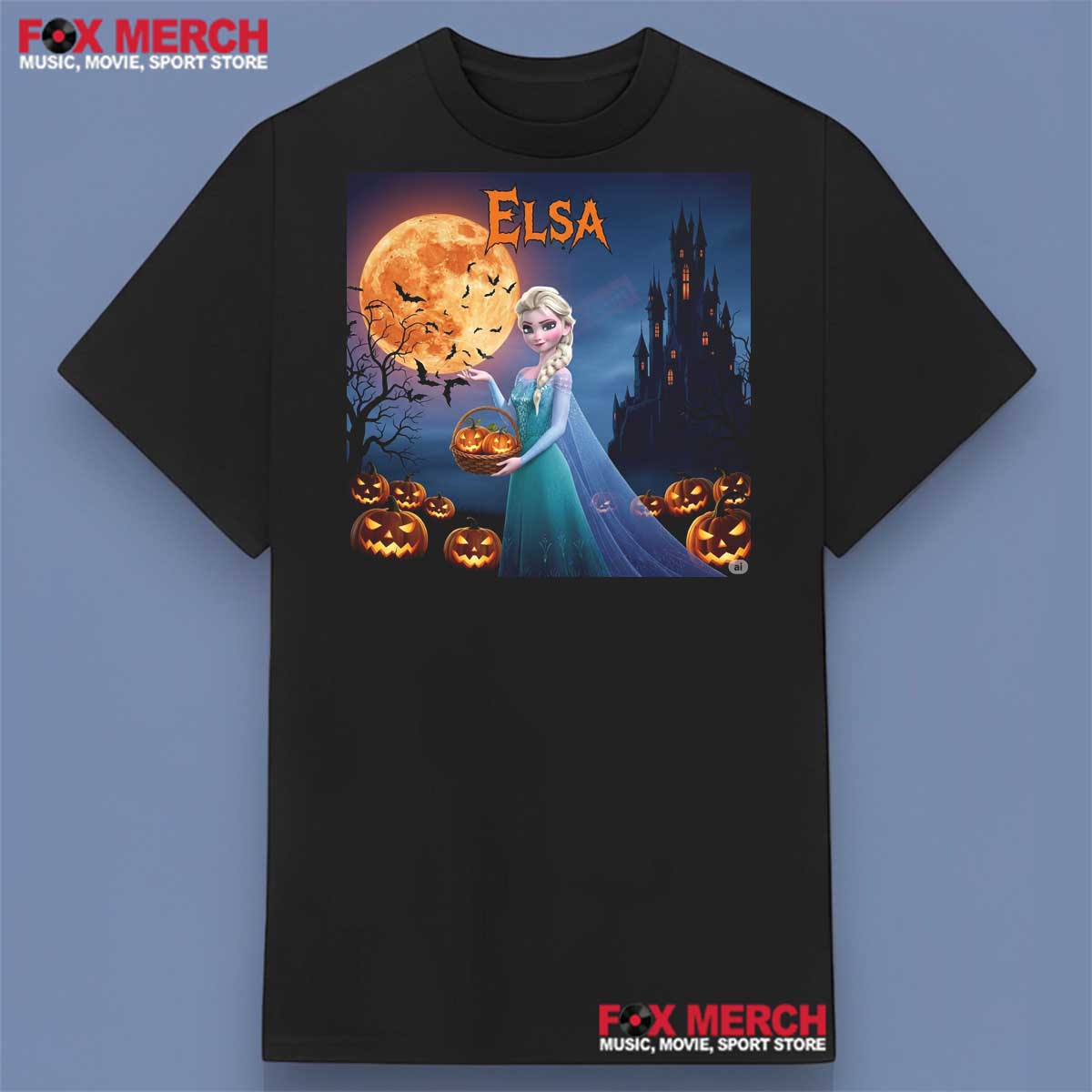 Elsa Disney Halloween Pumpkin Shirt