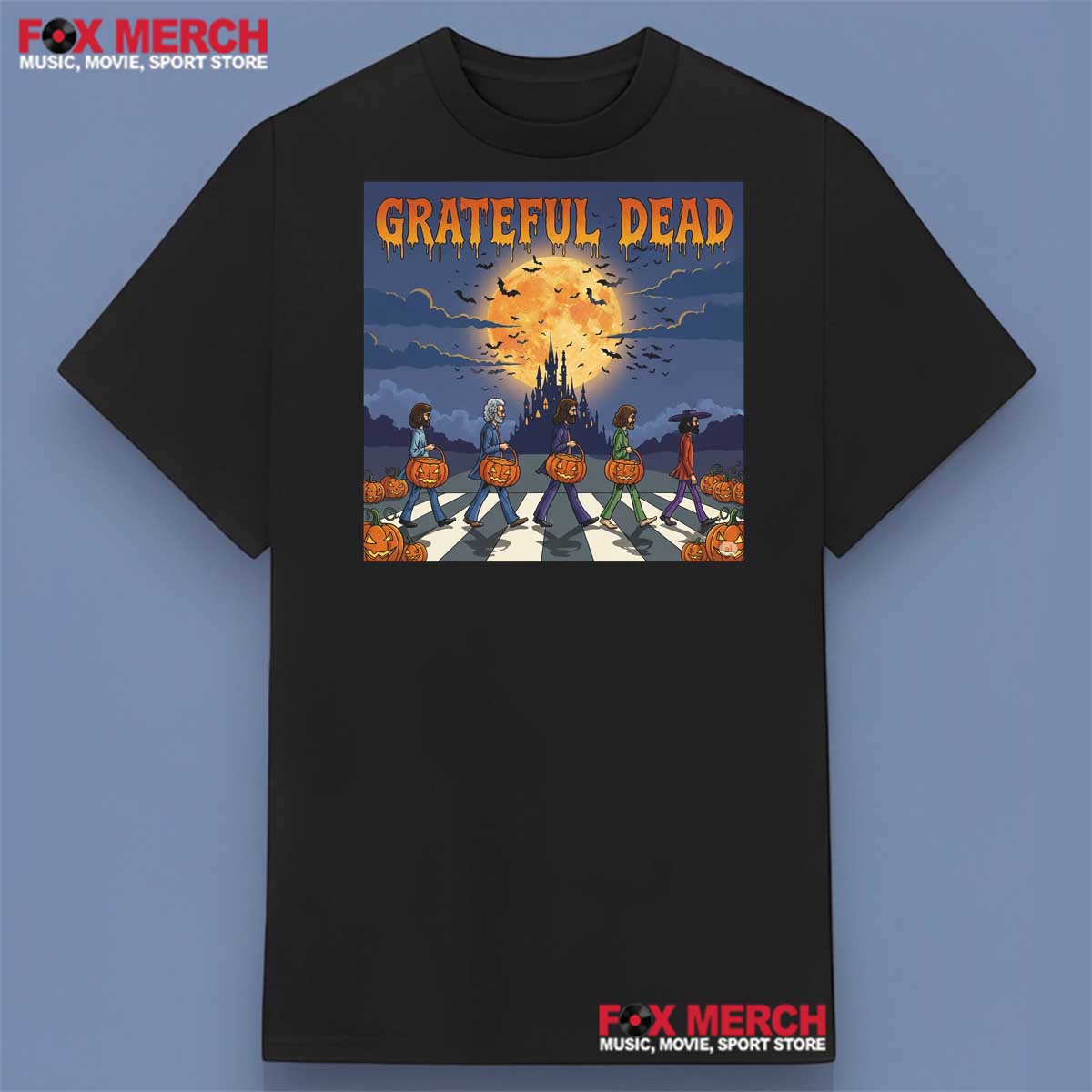 Grateful Dead Abbey Road Halloween Pumpkin Shirt