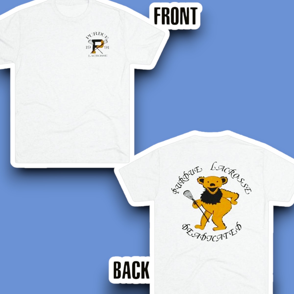 Grateful Dead Purdue Lacrosse 1991 T-Shirt