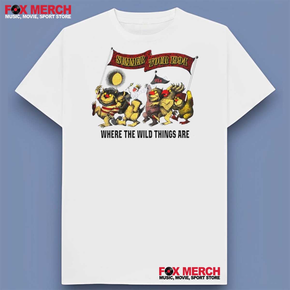 Grateful Dead Summer Tour Where The Wild Things Are 1994 T-Shirt