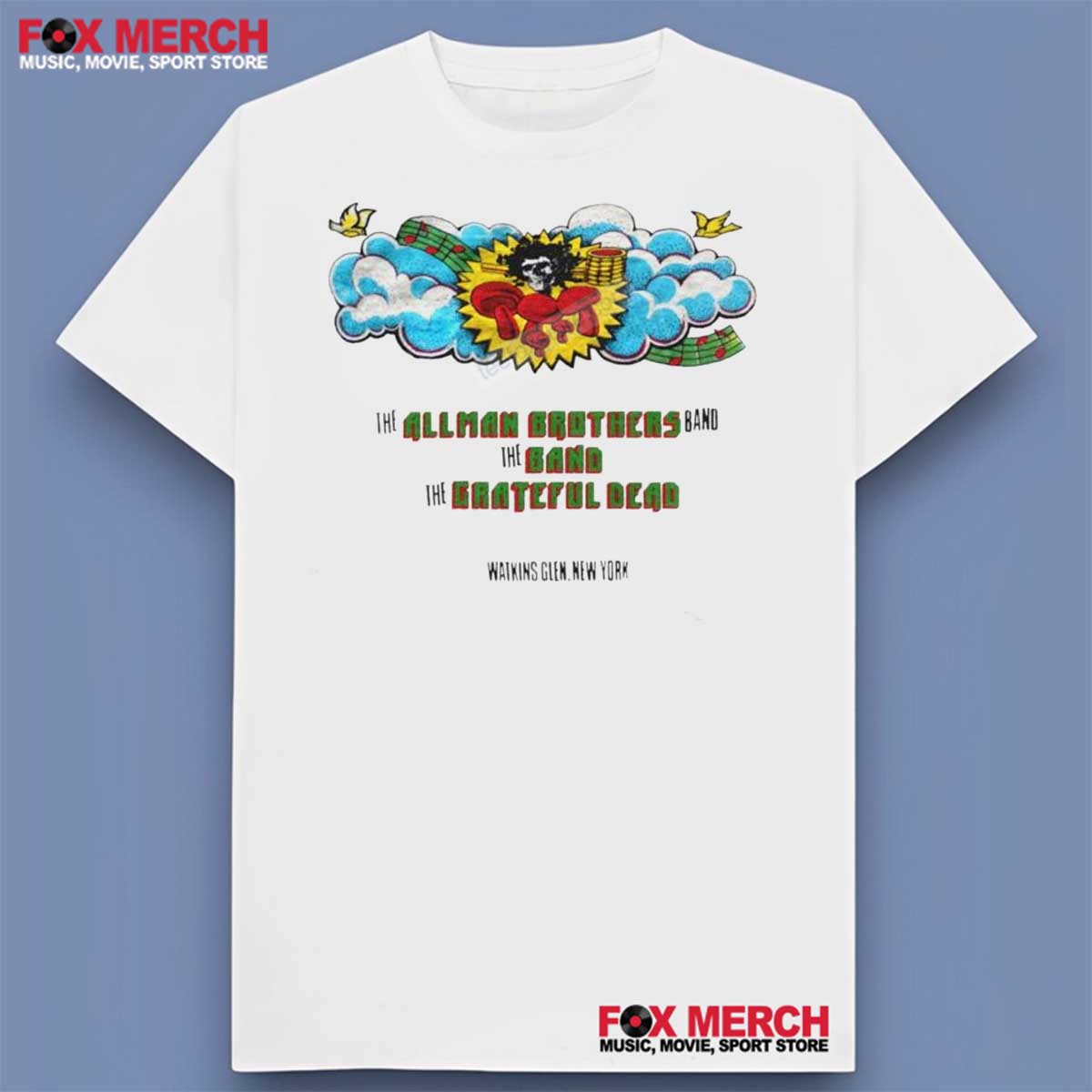 Grateful Dead The Allman Brothers The Band 1973 Shirt