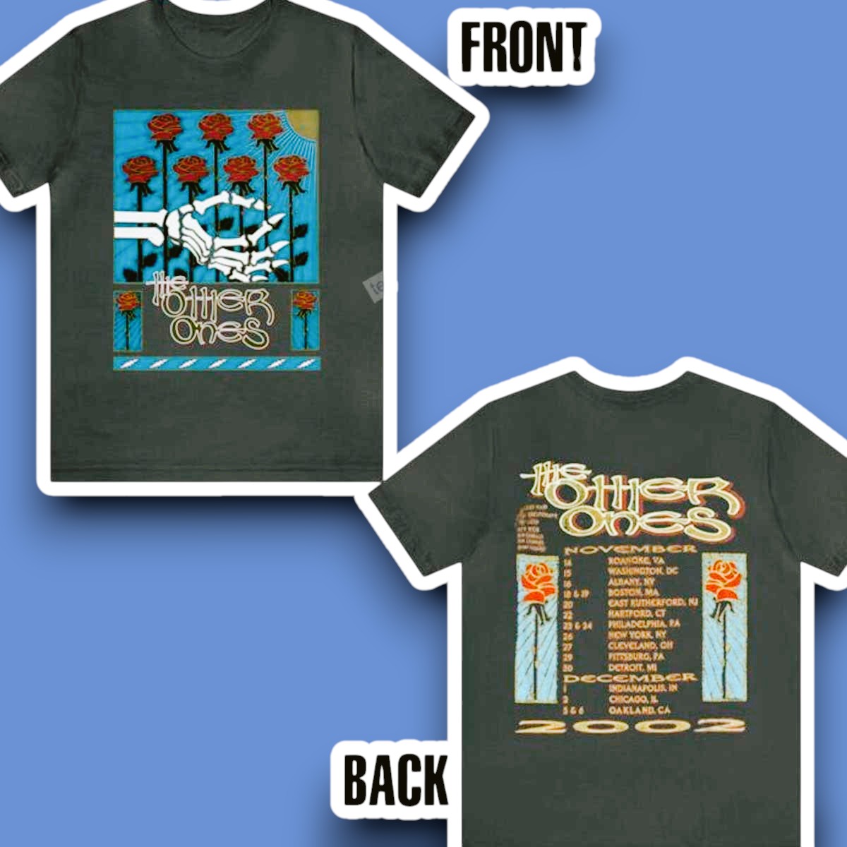 Grateful Dead The Other Ones Winter Tour 2002 T-Shirt