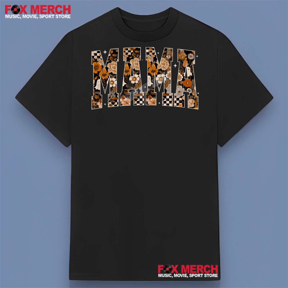 Halloween Mom Mama Ghost Floral Shirt