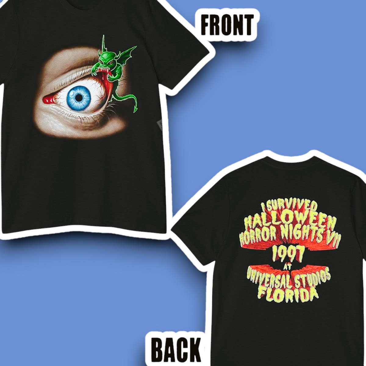 I Survived Halloween Horror Nights VII 1997 at Universal Studios Florida Graphic Unisex T-Shirt