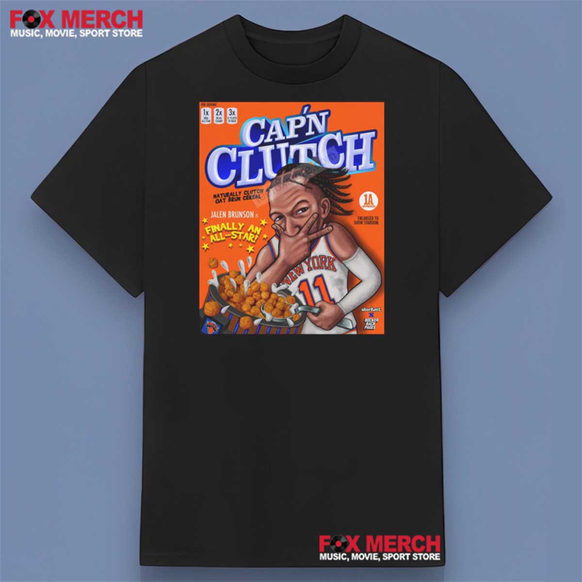 Jalen Brunson Cap’N Clutch Unisex Shirt For Fans