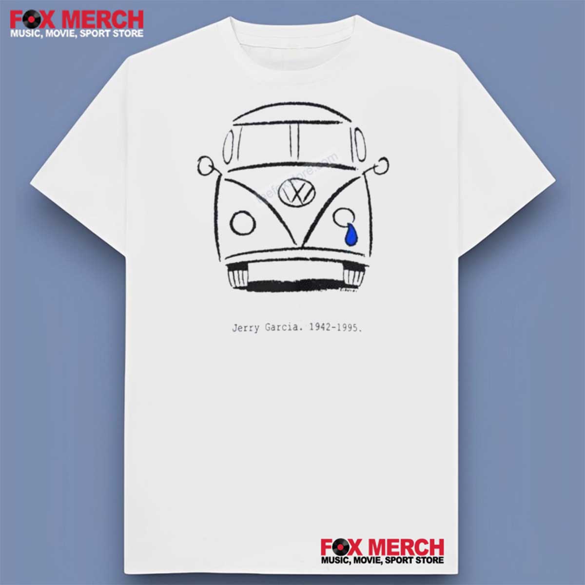Jerry Garcia 1942-1995 Volkswagen Bus Unisex T-Shirt