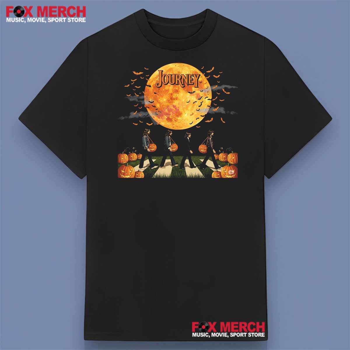 Journey Abbey Road Halloween Pumpkin Shirt