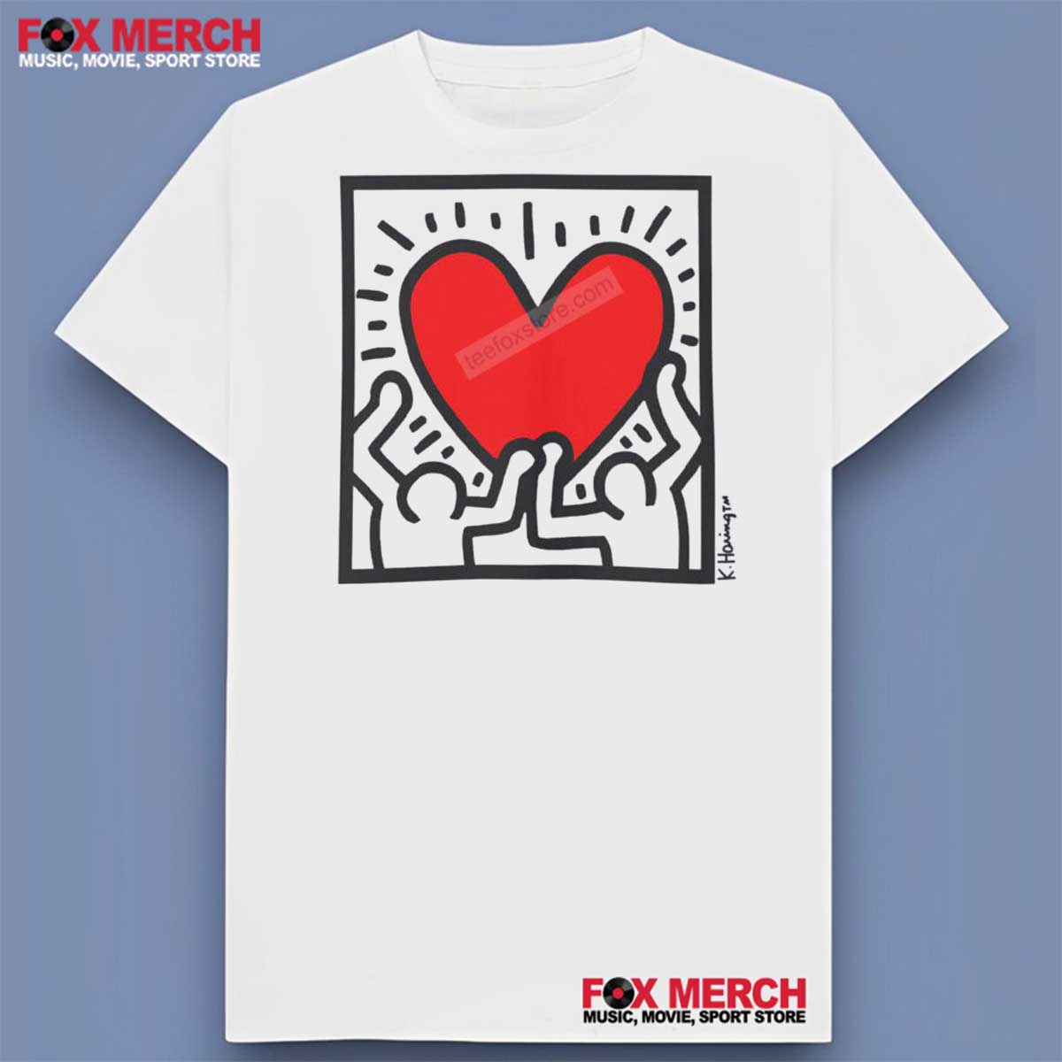 Keith Haring Red Heart 1988 T-Shirt