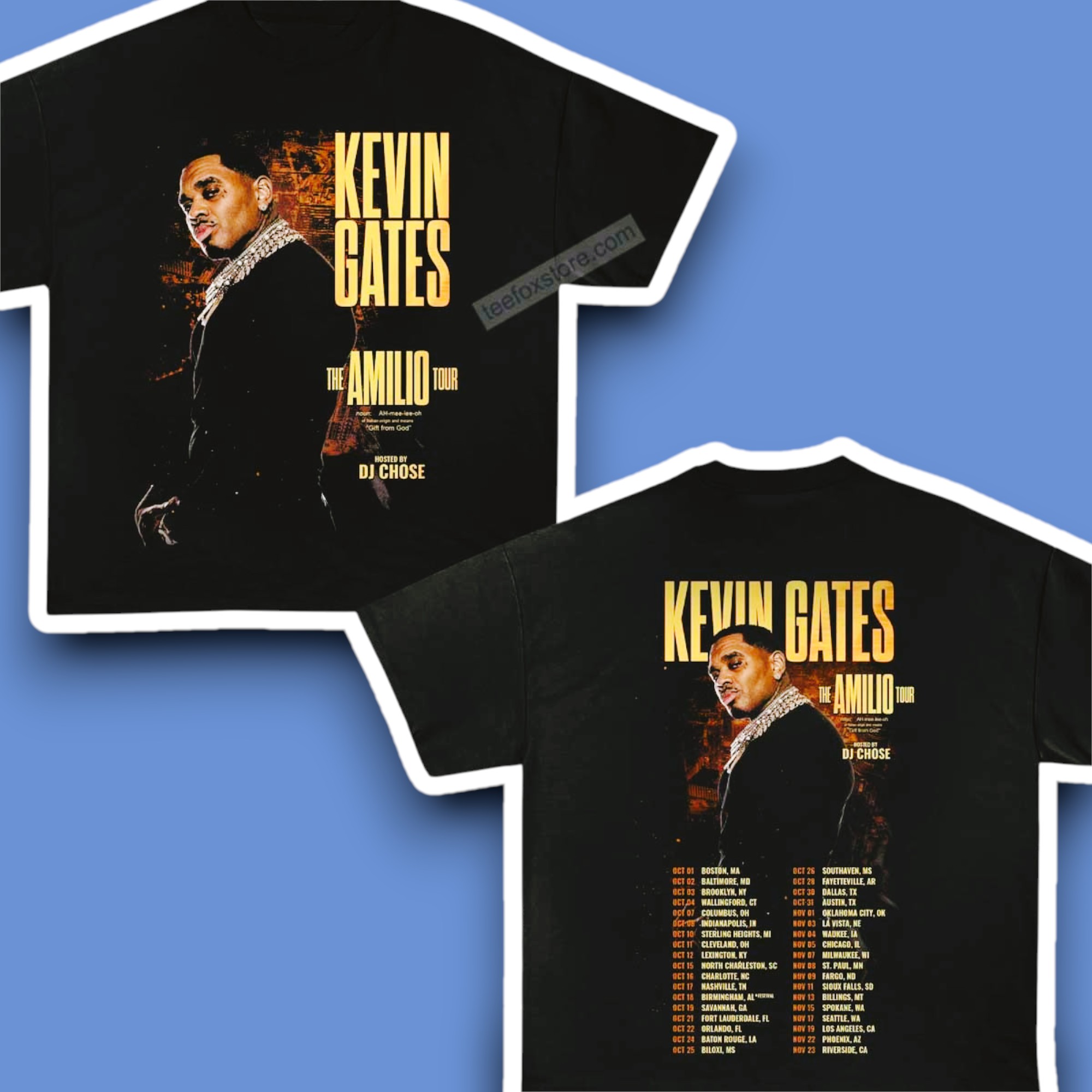 Kevin Gates The Amilio Tour 2025 Music Shirt