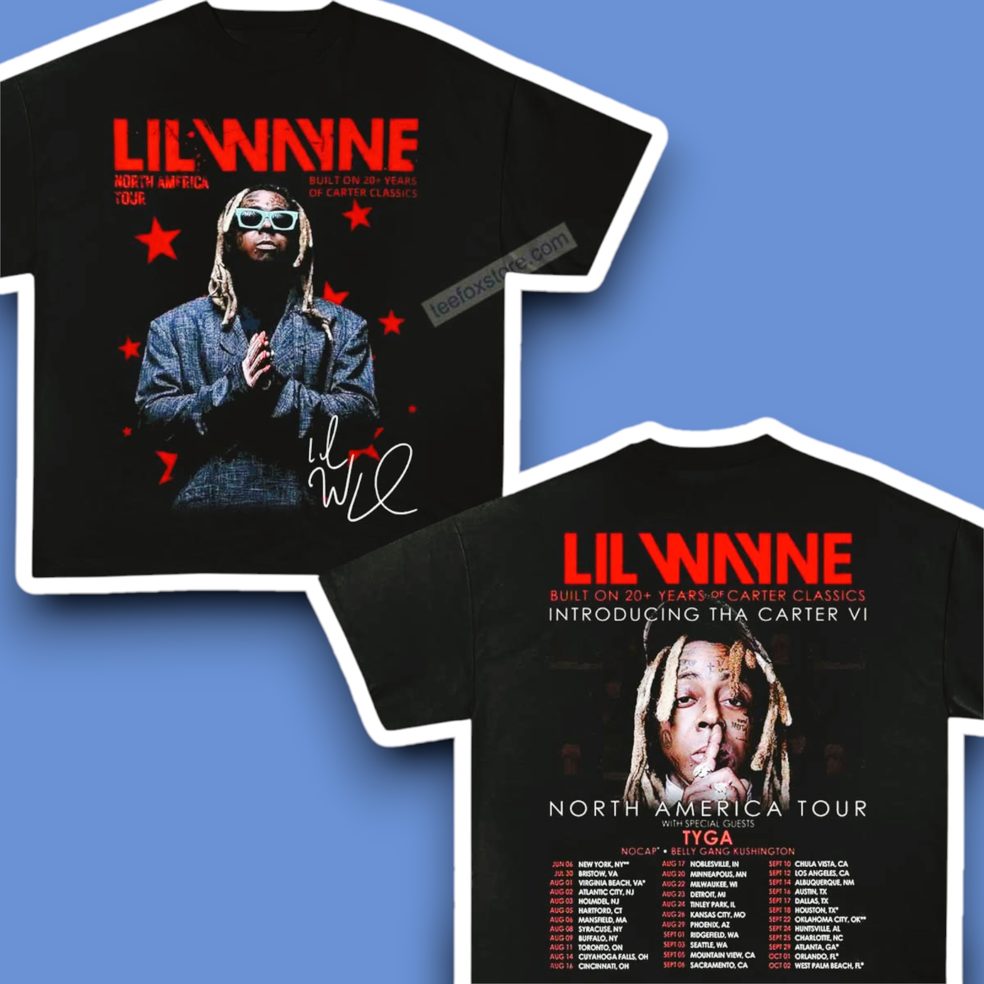 Lil Wayne Tha Carter VI Tour 2025 Shirt