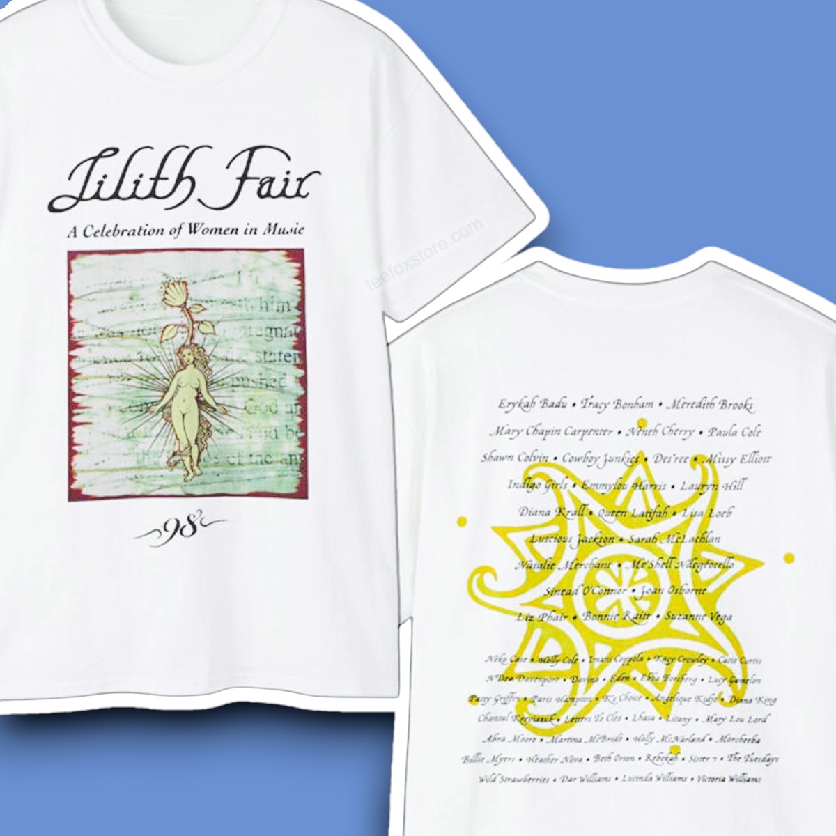 Lilith Fair A Celebration of Women in Music 1998 Shirt