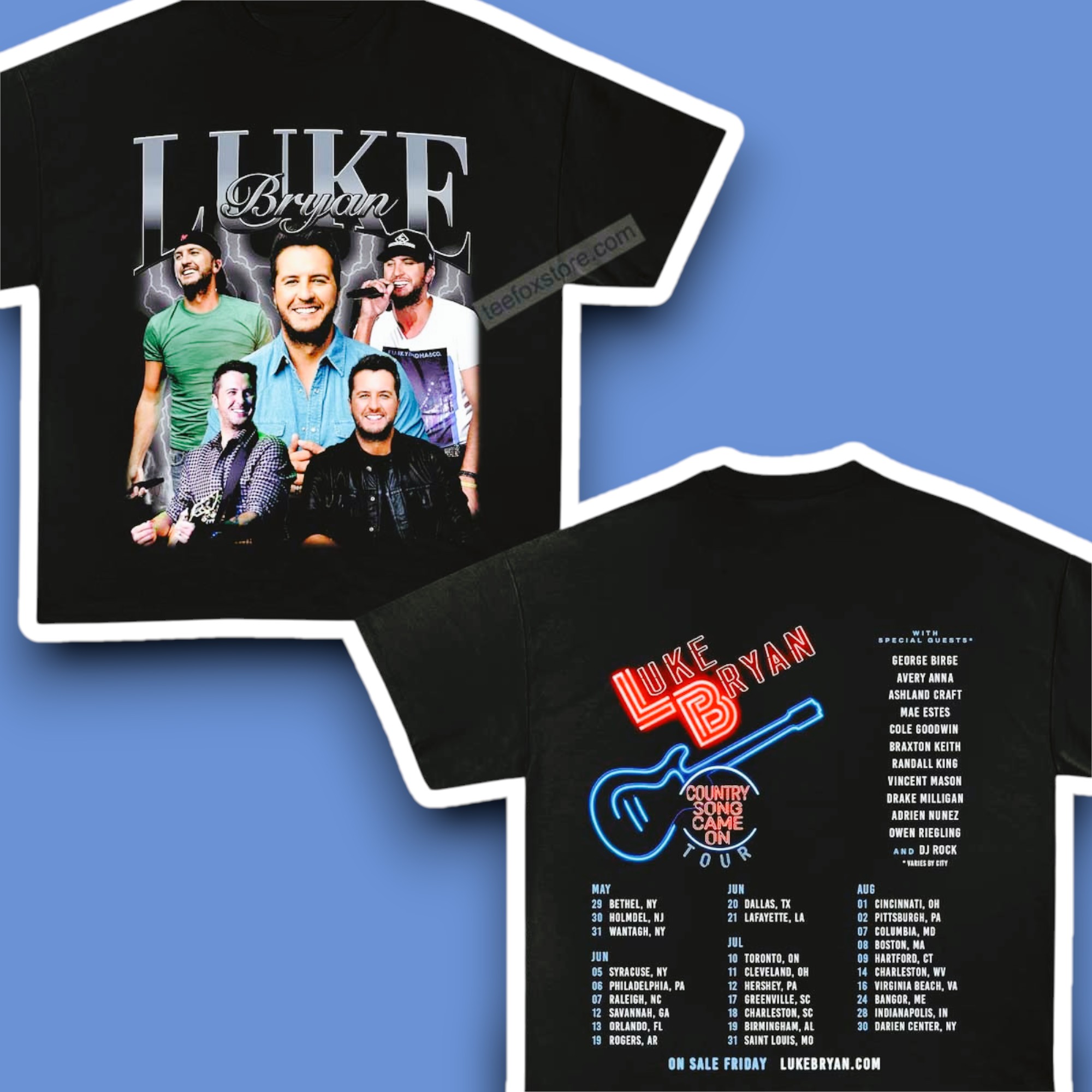 Luke Bryan Country Song Came On Tour 2025 Shirt