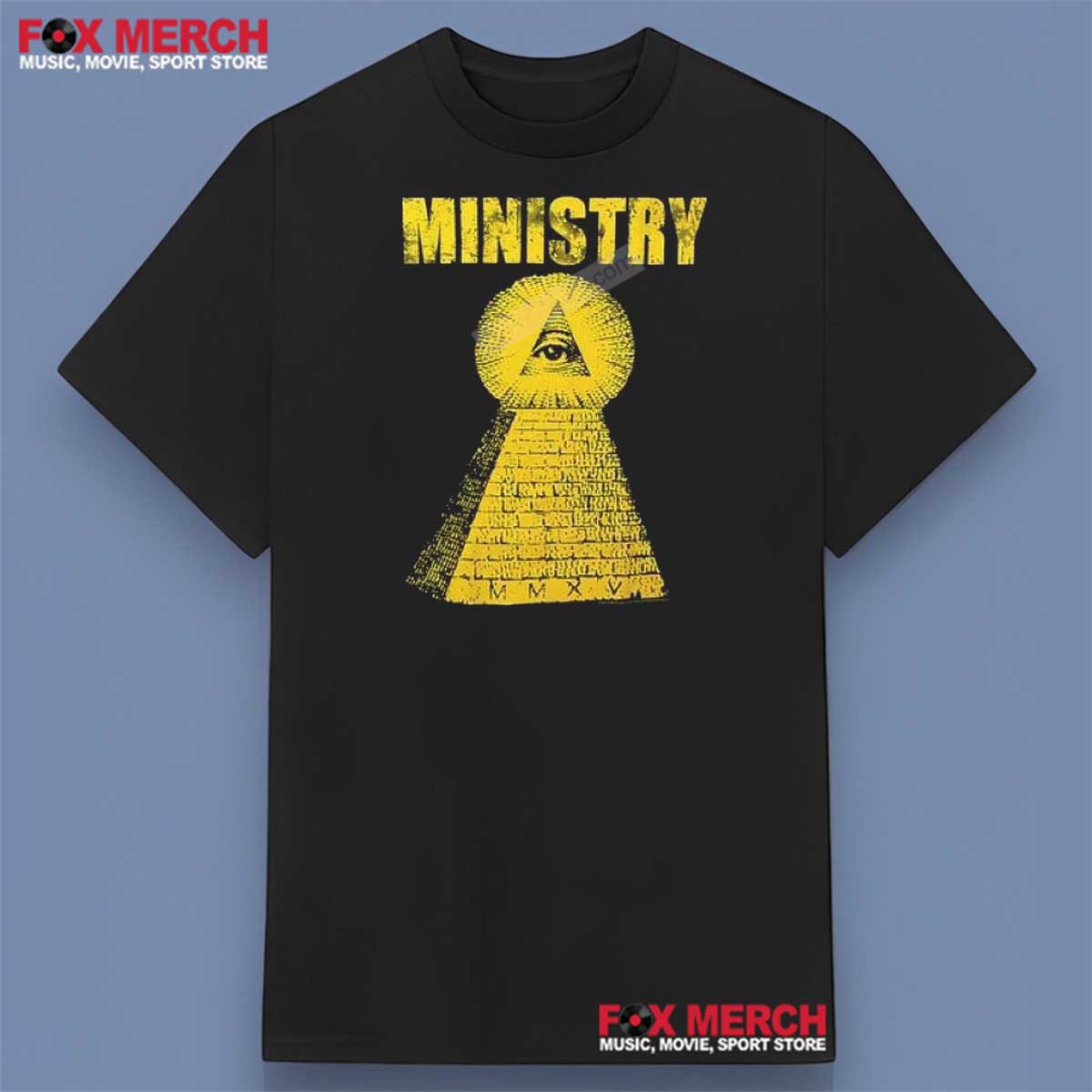 Ministry Band Music Black Shirt