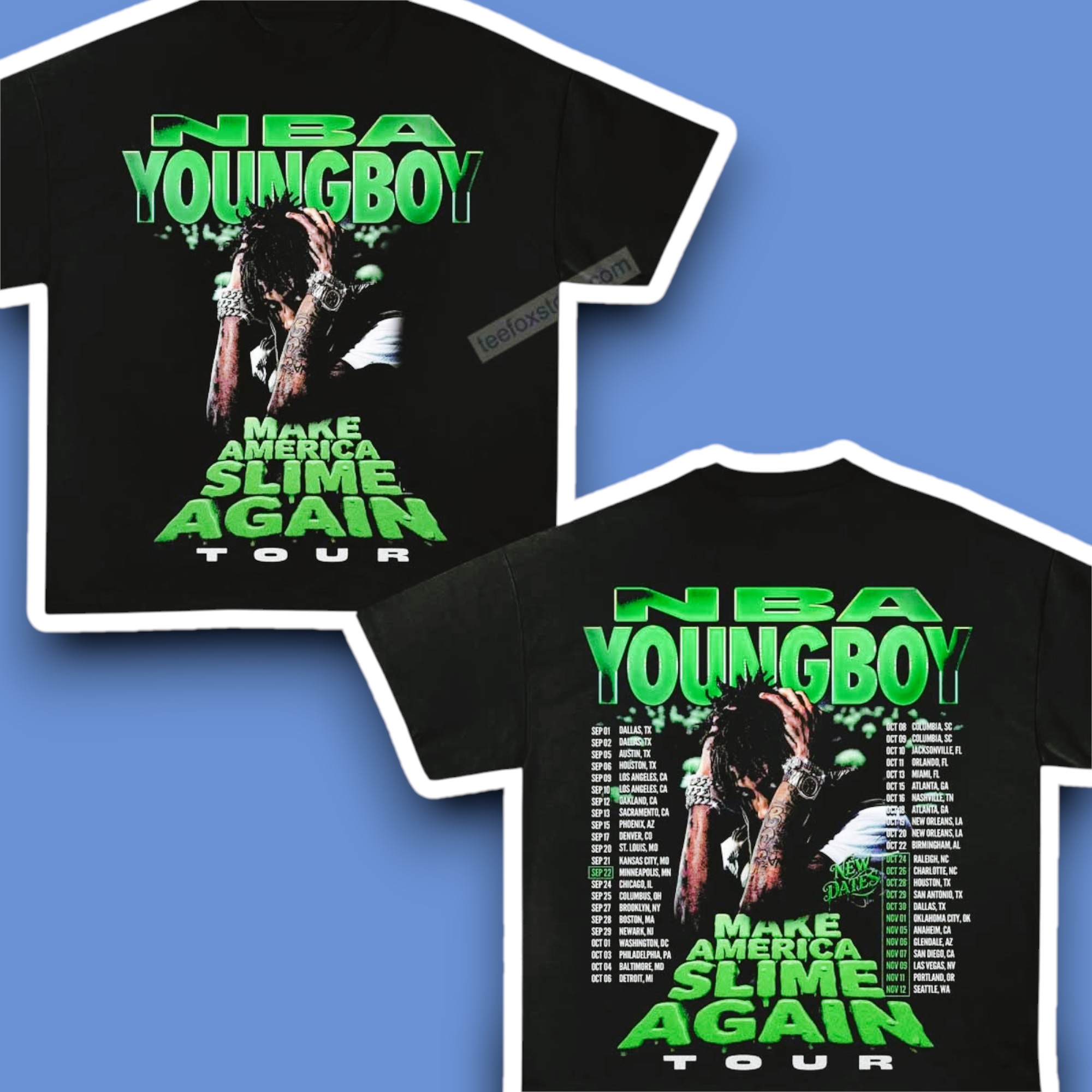 NBA YoungBoy Make America Slime Again Tour 2025 Shirt