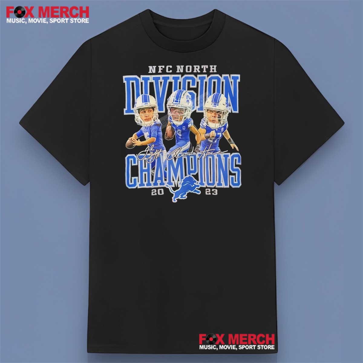 NFC North Champions 2023 Lions T-Shirt