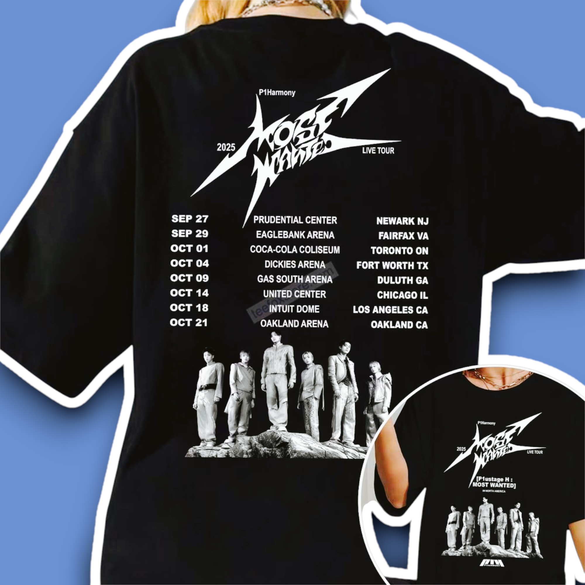 P1Harmony LIVE TOUR P1ustage H Most Wanted 2025 Shirt