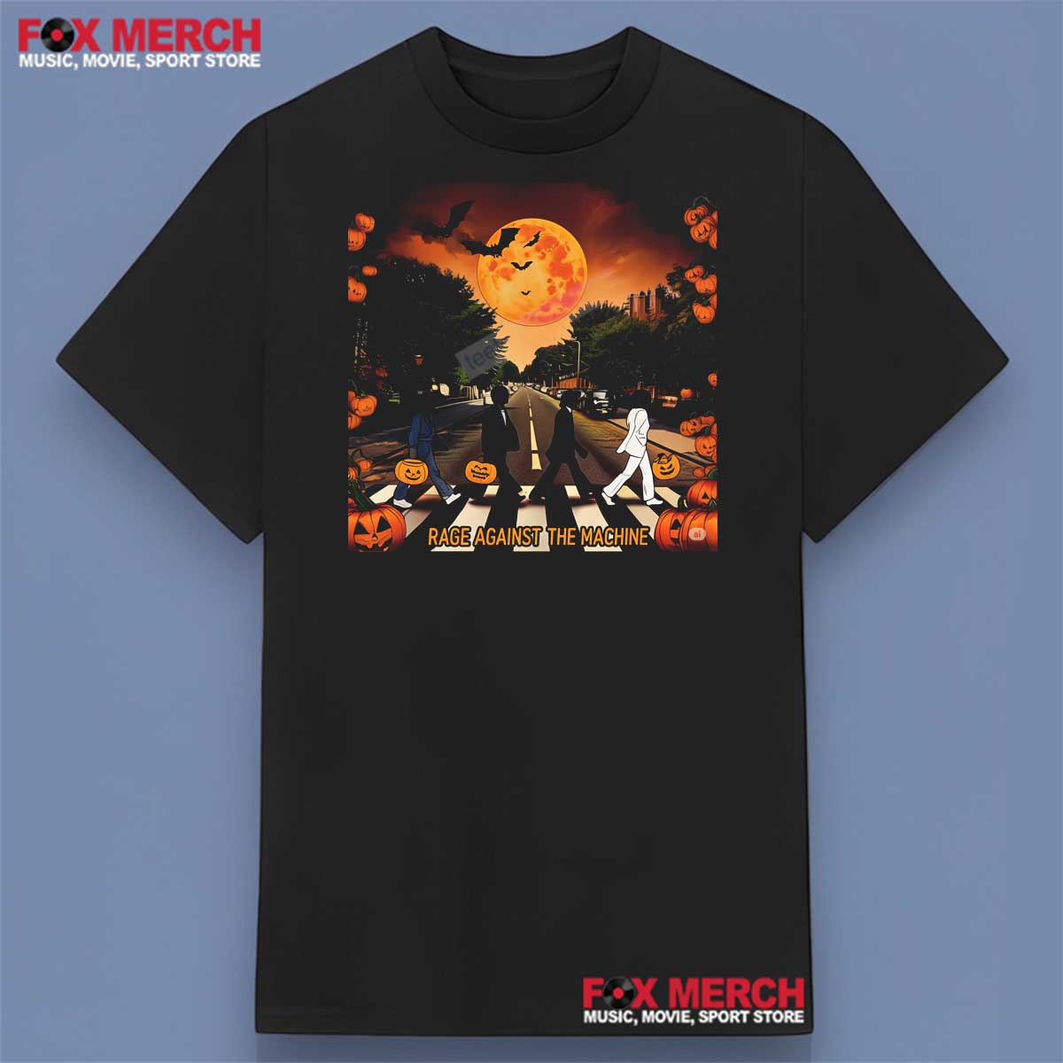 Rage Against The Machine Abbey Road Halloween Pumpkin Shirt