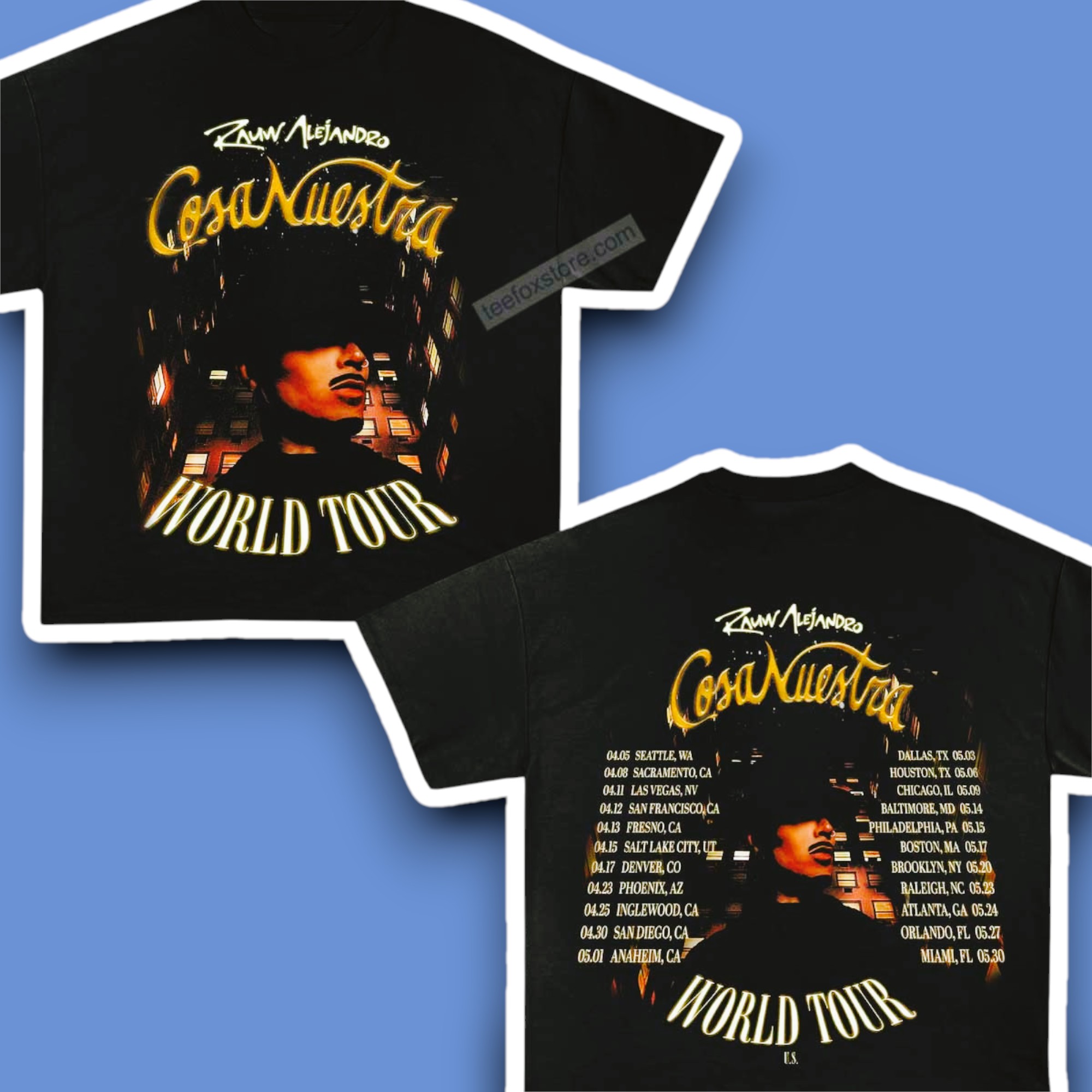 Rauw Alejandro Cosa Nuestra Tour 2025 Shirt