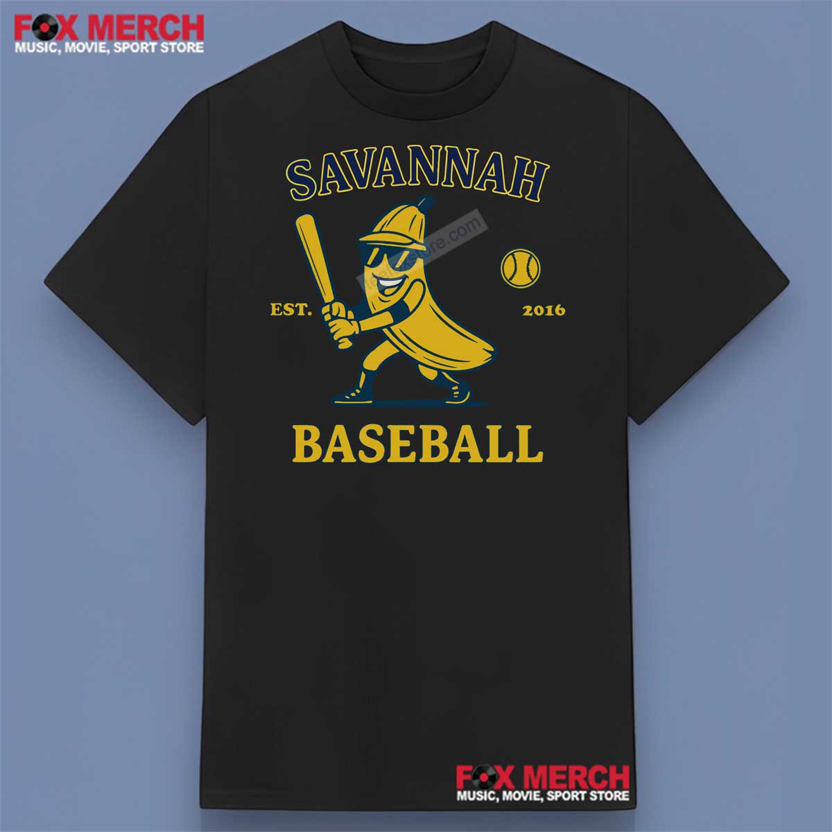 Savannah Baseball Bananas Style T-Shirt