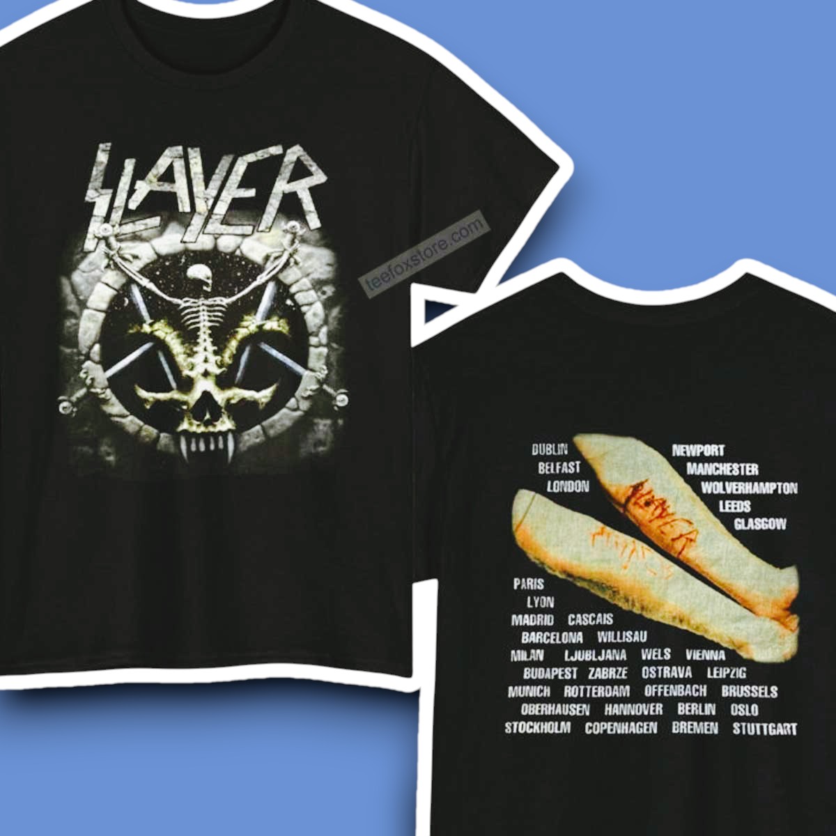 Slayer Divine Intervention European Tour 1994 T-Shirt