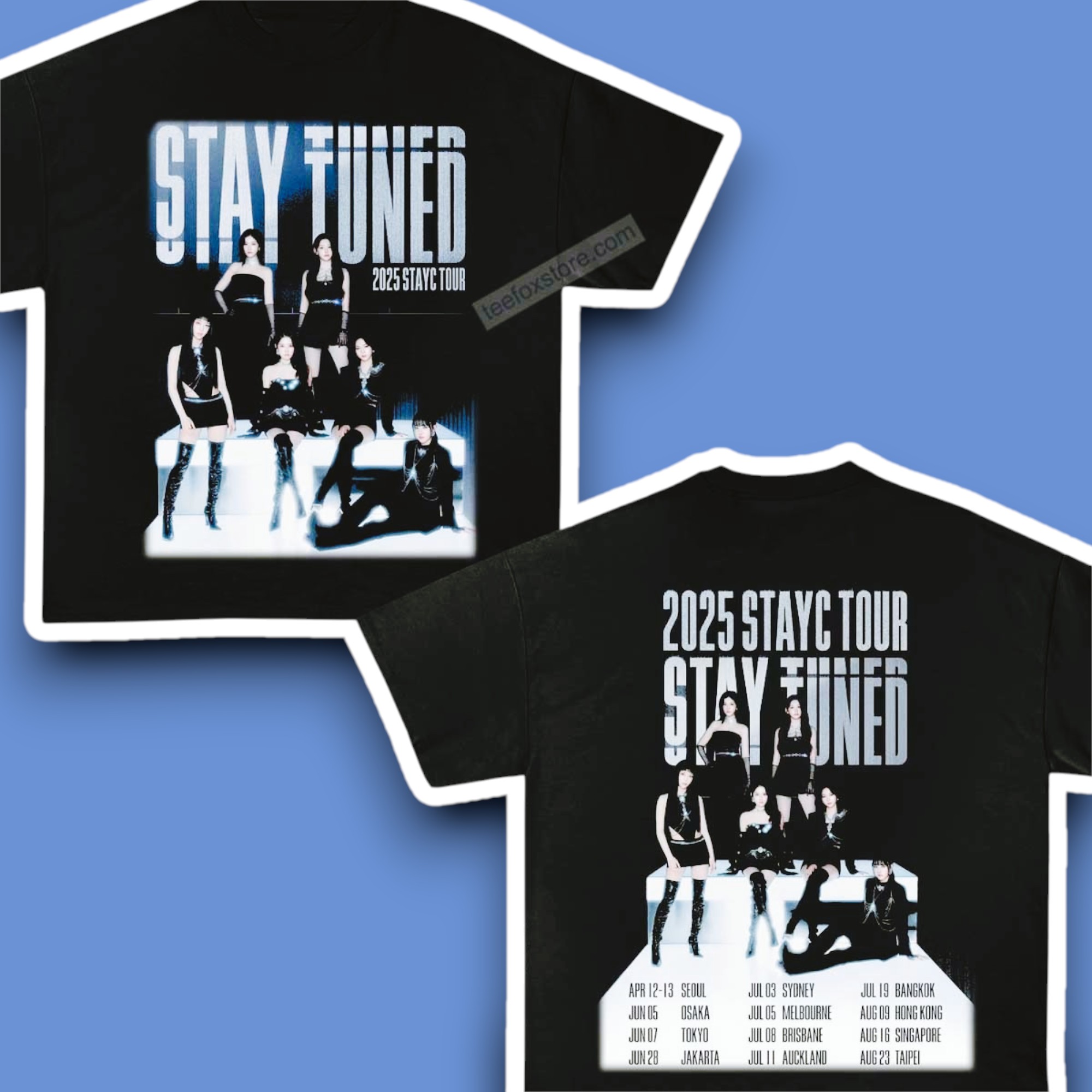 Stayc Stay Tuned Tour 2025 Graphic Shirt