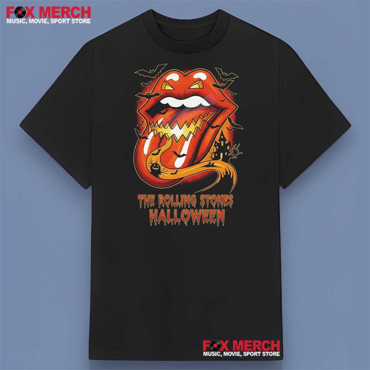 The Rolling Stones Halloween, Spooky Hot Lips & Pumpkins Shirt