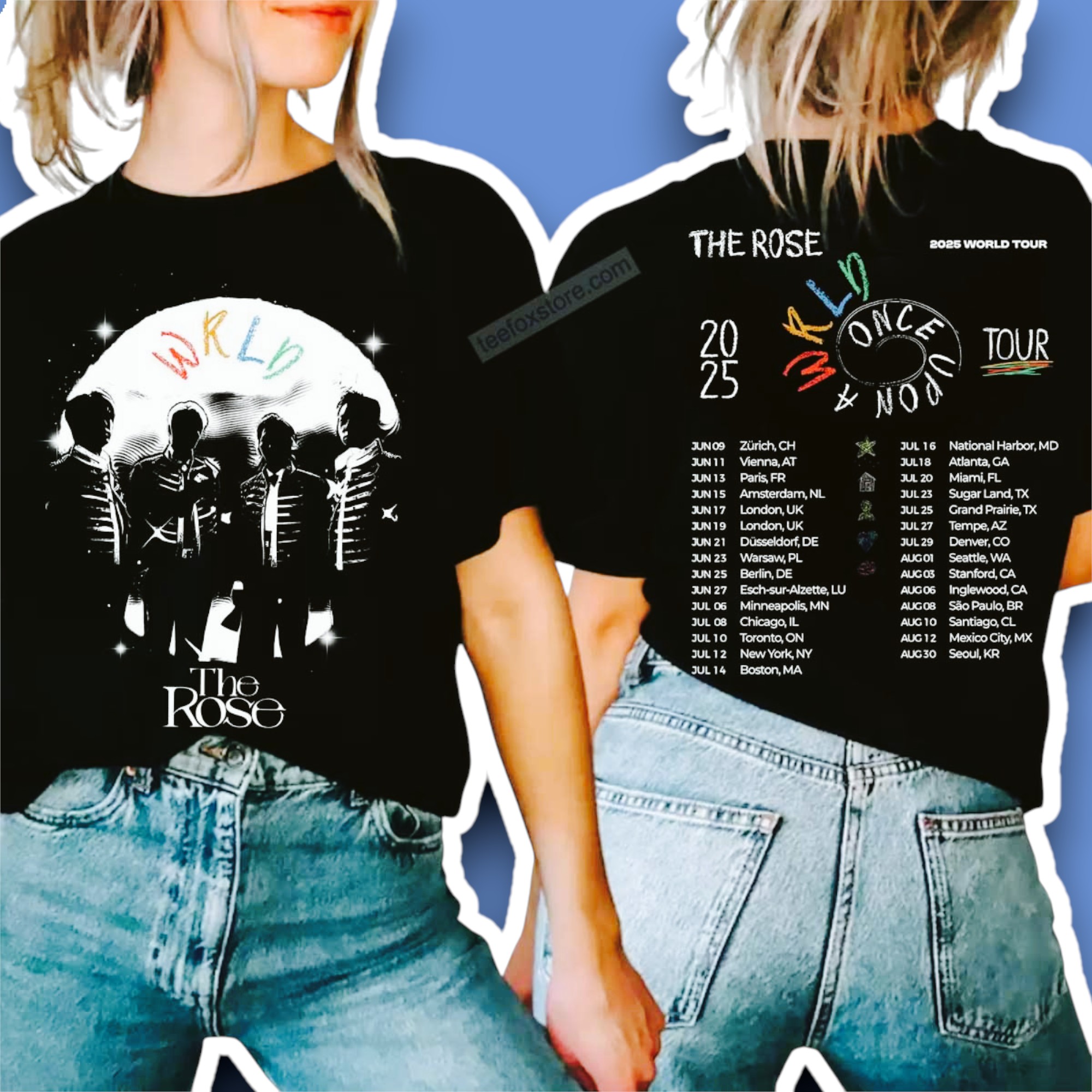 The Rose Once Upon AWRLD World Tour 2025 Unisex Shirt